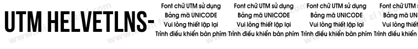 UTM HELVETLNS字体转换